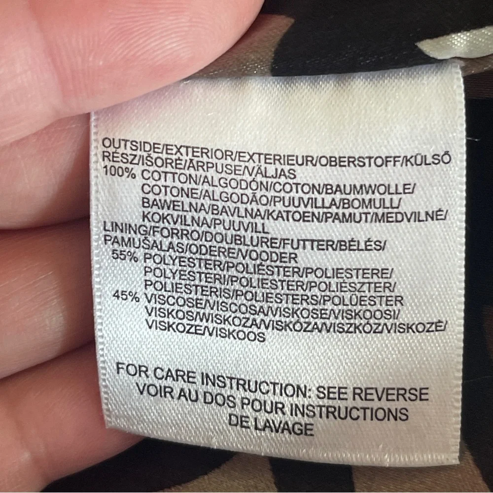 Mexx Cream Colored Lined Double Breast Trench Coat with belt Size 36 - Picture 14 of 16